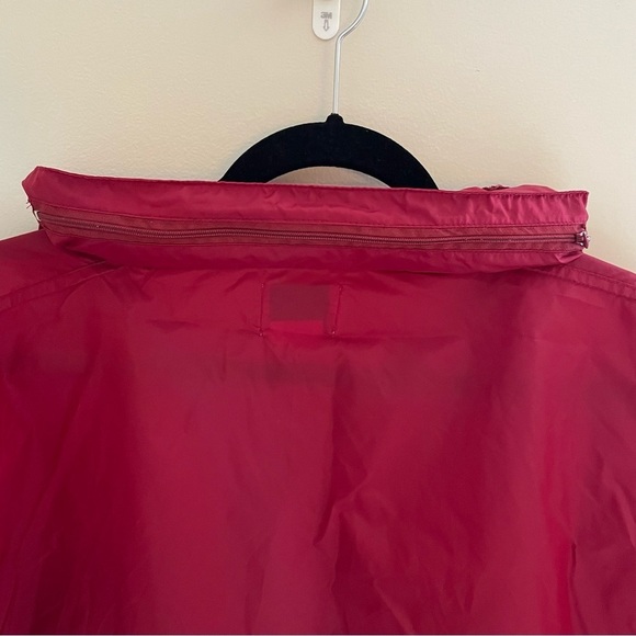 TRAILS Edge Vintage 3/4 Zip, Pullover Hooded Windbreaker, Burgundy, Size L - Picture 7 of 16